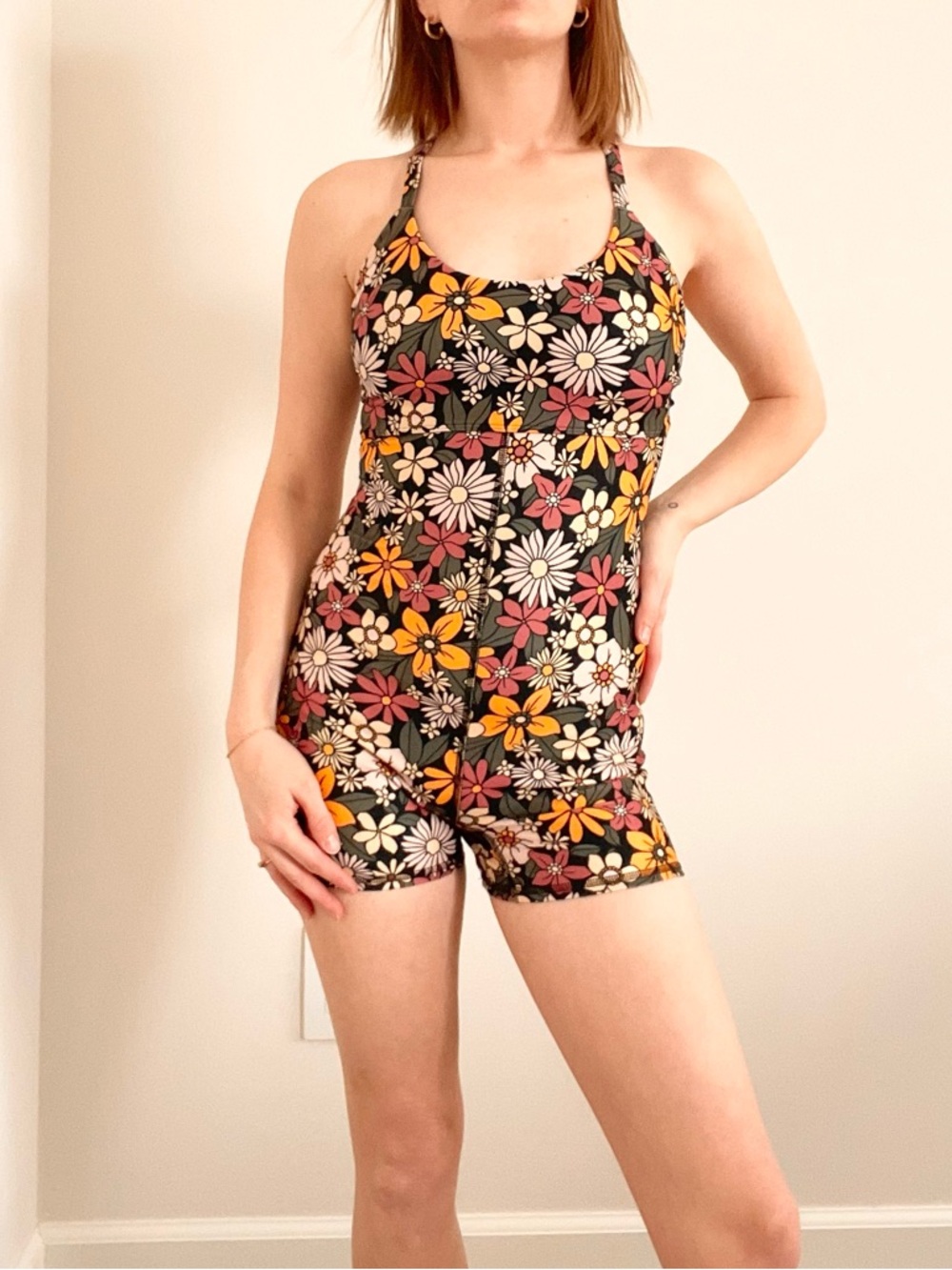 Gilly Hicks Floral Stretchy Bodysuit
